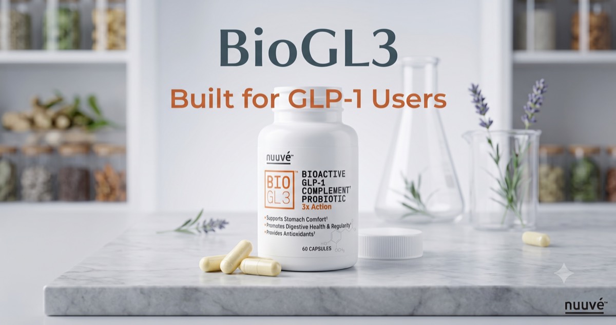 BioGL3 bottle — Bioactive GLP-1 Complement Probiotic, 60 capsules